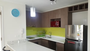 Standard Apartment, 1 Double Bed, Accessible, Ground Floor | Private kitchen - Departamento Viña del Mar-Quinta Vergara (Vina del Mar)