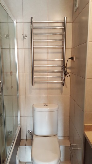 Standard Apartment, 1 Double Bed, Accessible, Ground Floor | Bathroom | Combined shower/tub, towels