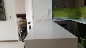Standard Apartment, 1 Double Bed, Accessible, Ground Floor | In-room dining