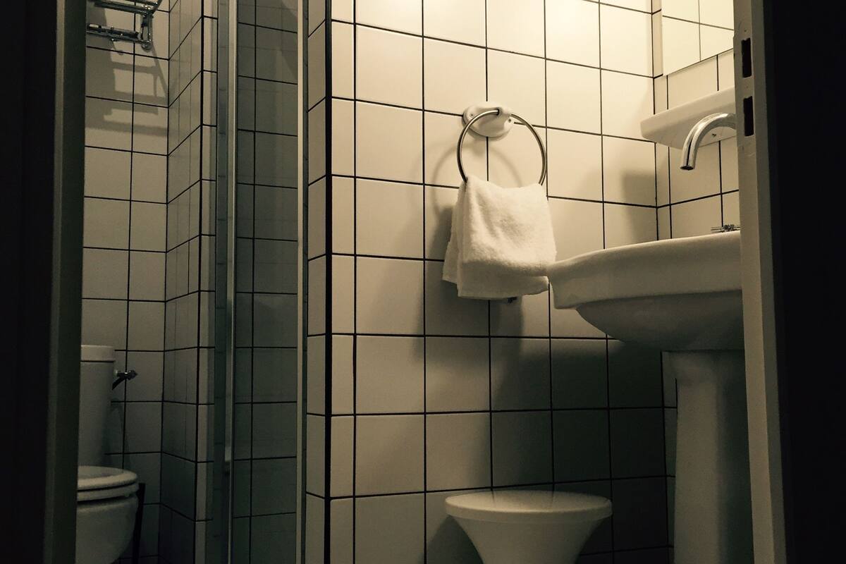 classic double room | bathroom | free toiletries, hair dryer, towels, shampoo