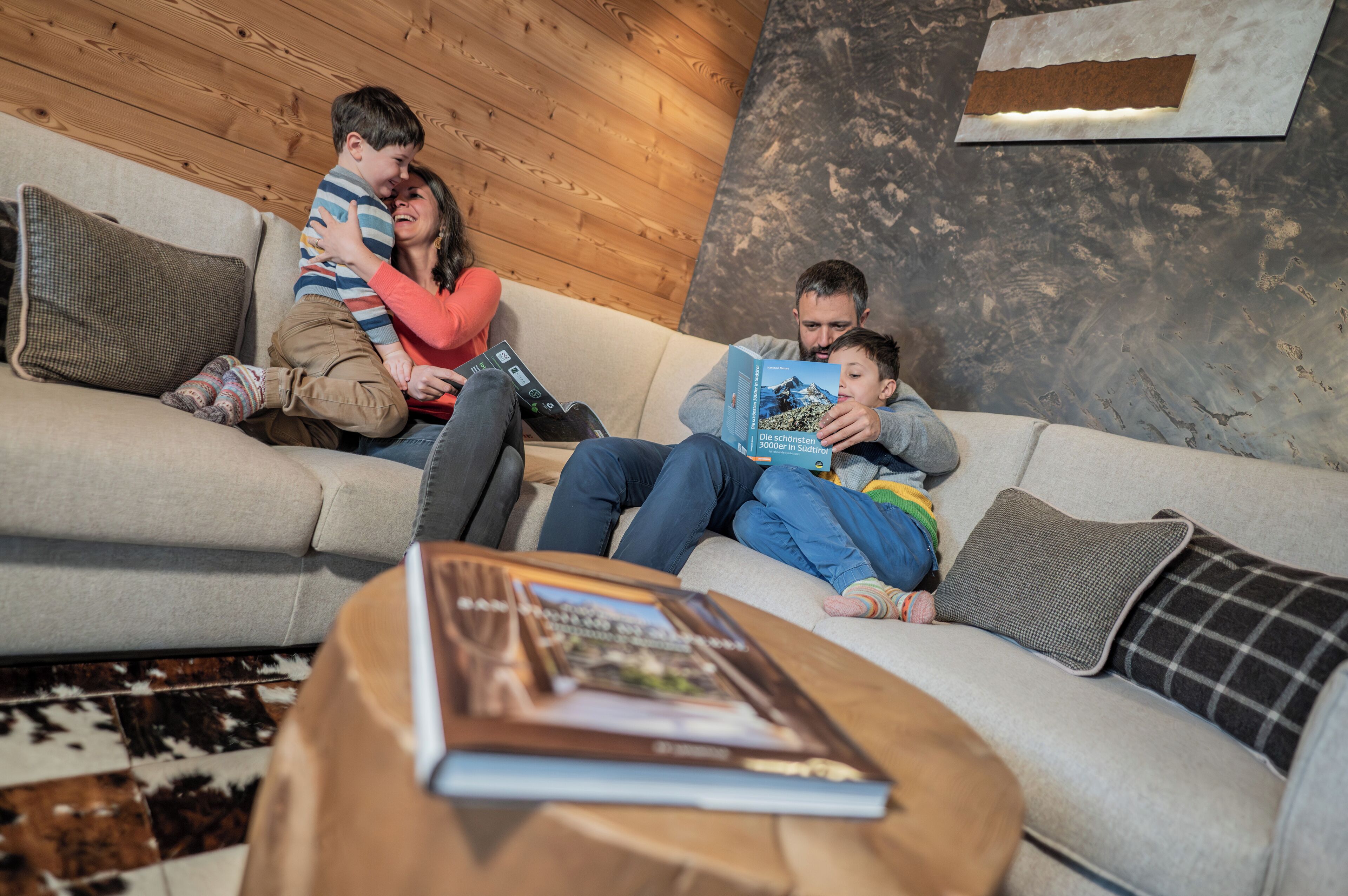 Deluxe Chalet, 4 Bedrooms, Accessible, Mountain View | Living area | Flat-screen TV, fireplace, heated floors