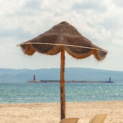 On the beach