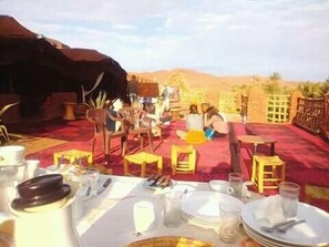 Breakfast, lunch, dinner served; Moroccan cuisine