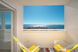 Sea View Studio (Pojisanska street 25) | Vue depuis le balcon