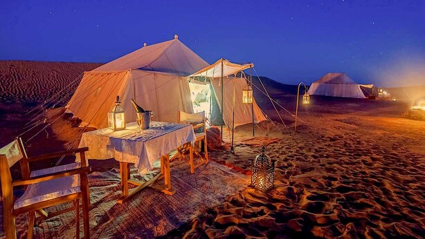 Deluxe Tent, Private Bathroom | Free cots/infant beds - Le Sand Luxury Camp Chegaga (M'Hamid El Ghizlane)