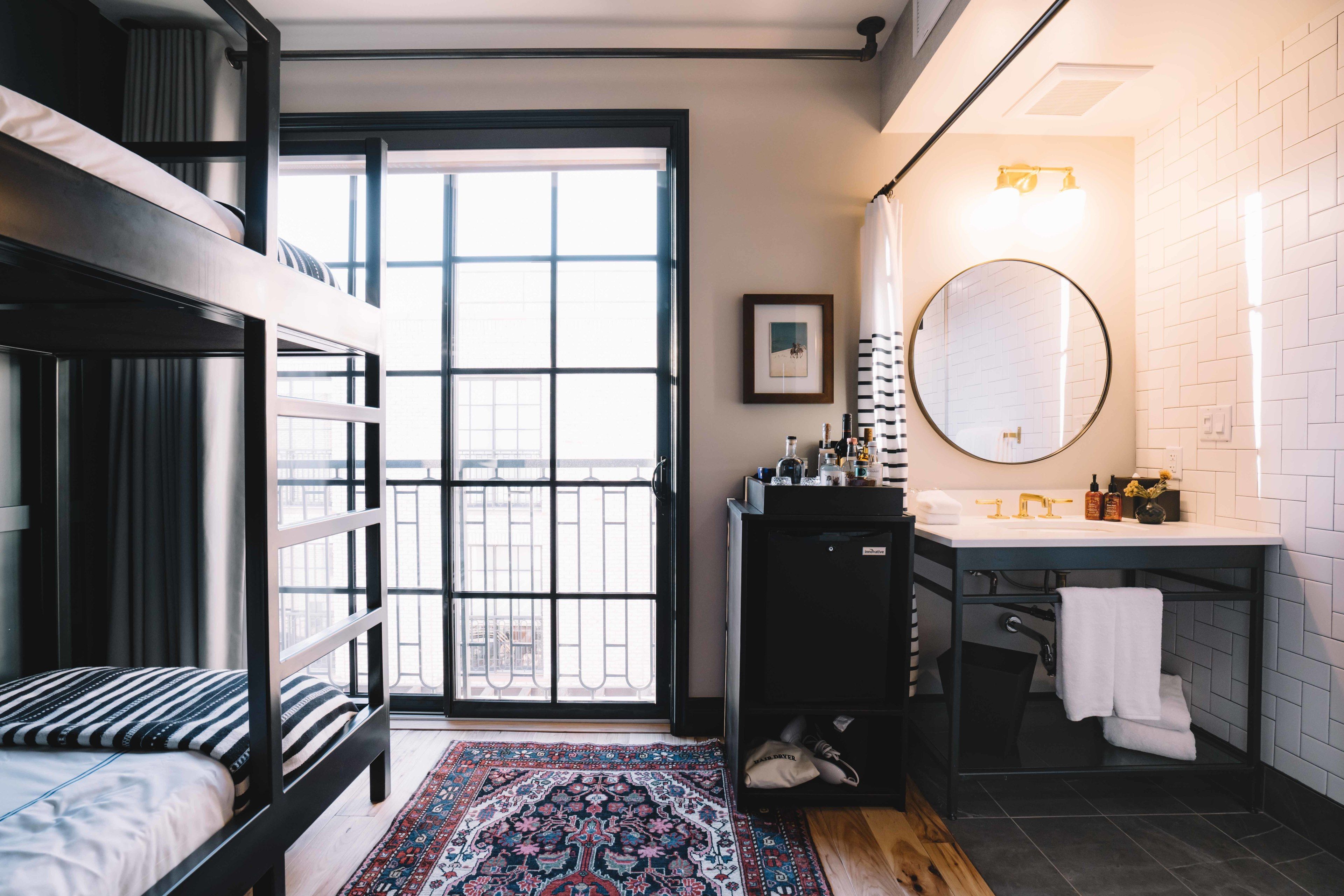 bunkhouse - 2 twin beds | egyptian cotton sheets, premium bedding, pillow-top beds, minibar