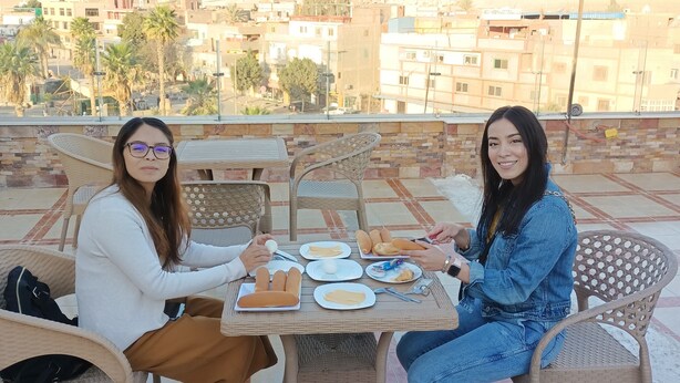 Terrace/patio - Happy days pyramids inn (Giza)