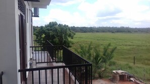 Blick von der Unterkunft