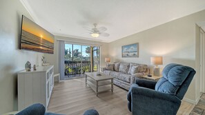 TV, ping pong, books