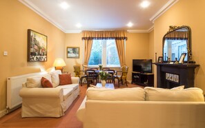 Apartment, 3 Bedrooms | Living room | TV, DVD player - Drumsheugh Garden Apartment (Edinburgh)