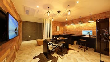 Suite (Karaoke) | Living area | 46-inch flat-screen TV with cable channels, TV, Netflix