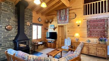 Smart-tv en een open haard