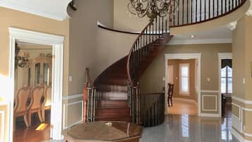 Luxury House | Living area | Flat-screen TV, fireplace