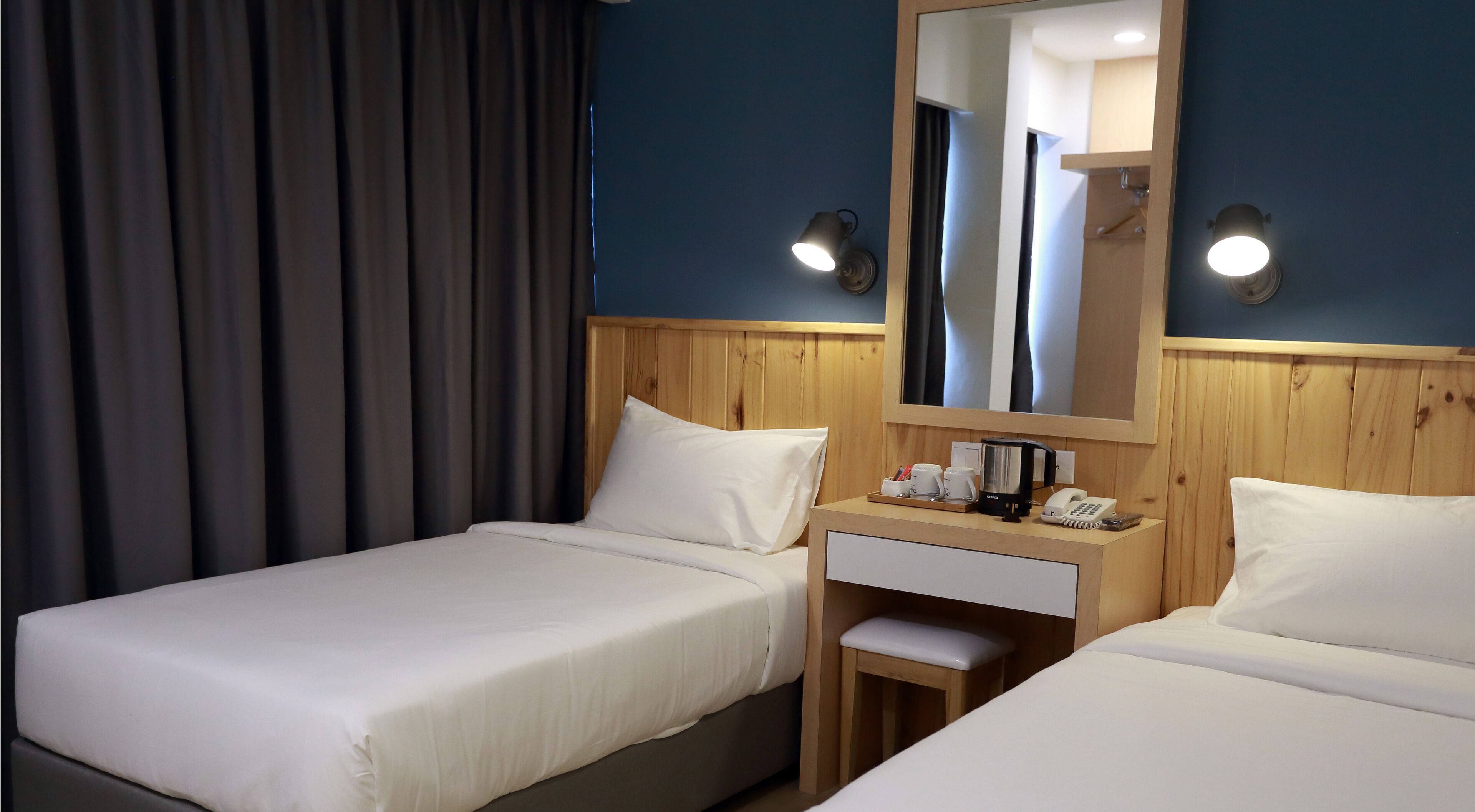 standard twin room, 2 single beds, accessible, refrigerator | premium bedding, minibar, in-room safe, individually decorated