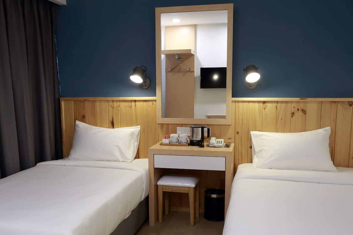 standard twin room, 2 single beds, accessible, refrigerator | premium bedding, minibar, in-room safe, individually decorated