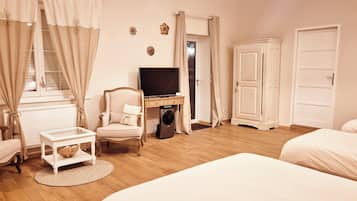 Premium bedding, memory foam beds, individually decorated