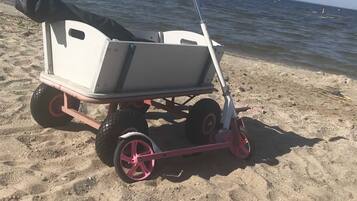 Vlak bij het strand