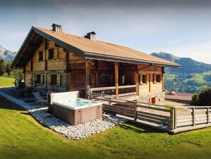 Terrace/patio - Pralor Le Peille - French Alps break for 8 with spa - OVO Network (Manigod)