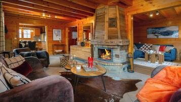 TV, fireplace, DVD player, stereo