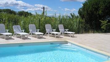 A heated pool