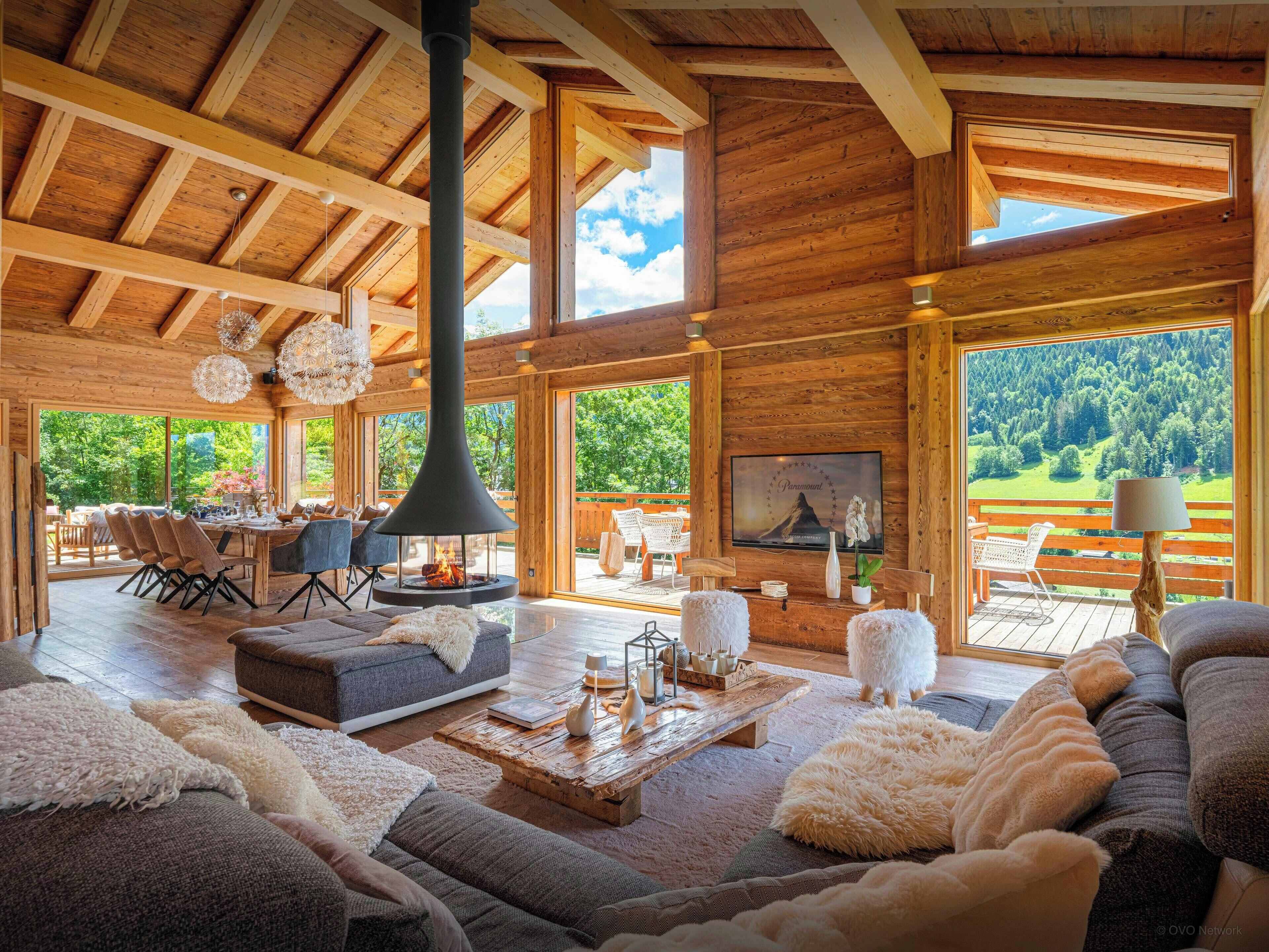TV, fireplace, video games, DVD player