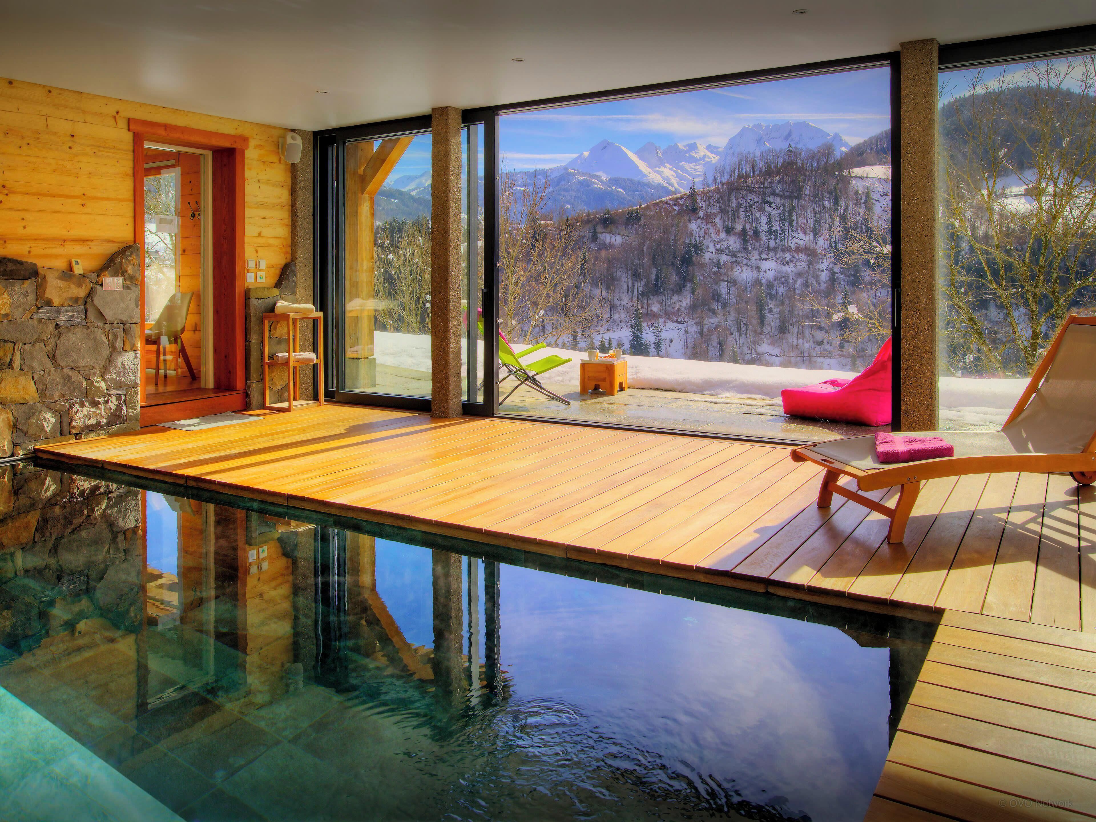 Indoor pool, a heated pool