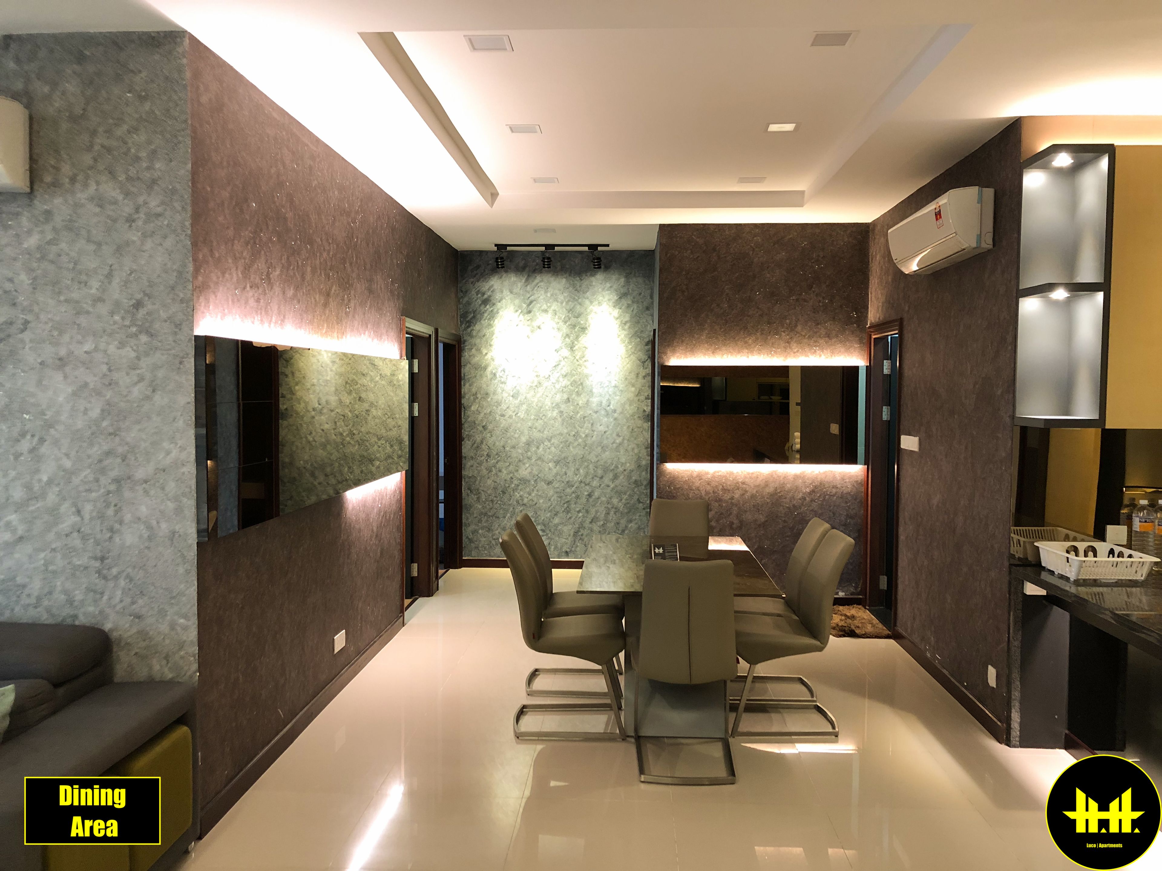 design apartment, 3 bedrooms, kitchen, mountain view | living area | lcd tv