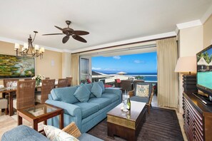 TV - KBM Resorts | FREE CAR | Honua Kai Hokulani | Ocean view | 3-Bedroom Condo with Ocean Views, Resort Amenities, and Spacious Lanai! HKH-925 (Lahaina)