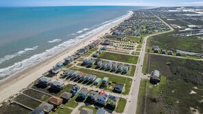 On the beach, sun-loungers, beach towels - Heavenly Sunset...A House With Amazing Views And Just Steps From The Beach (Surfside Beach)