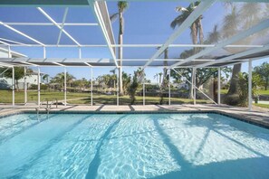 A heated pool