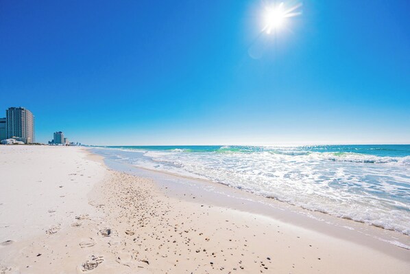 On the beach