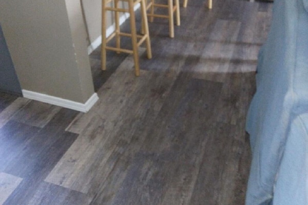 New vinyl floors in entire upstairs - kitchen, living room, dining room area.