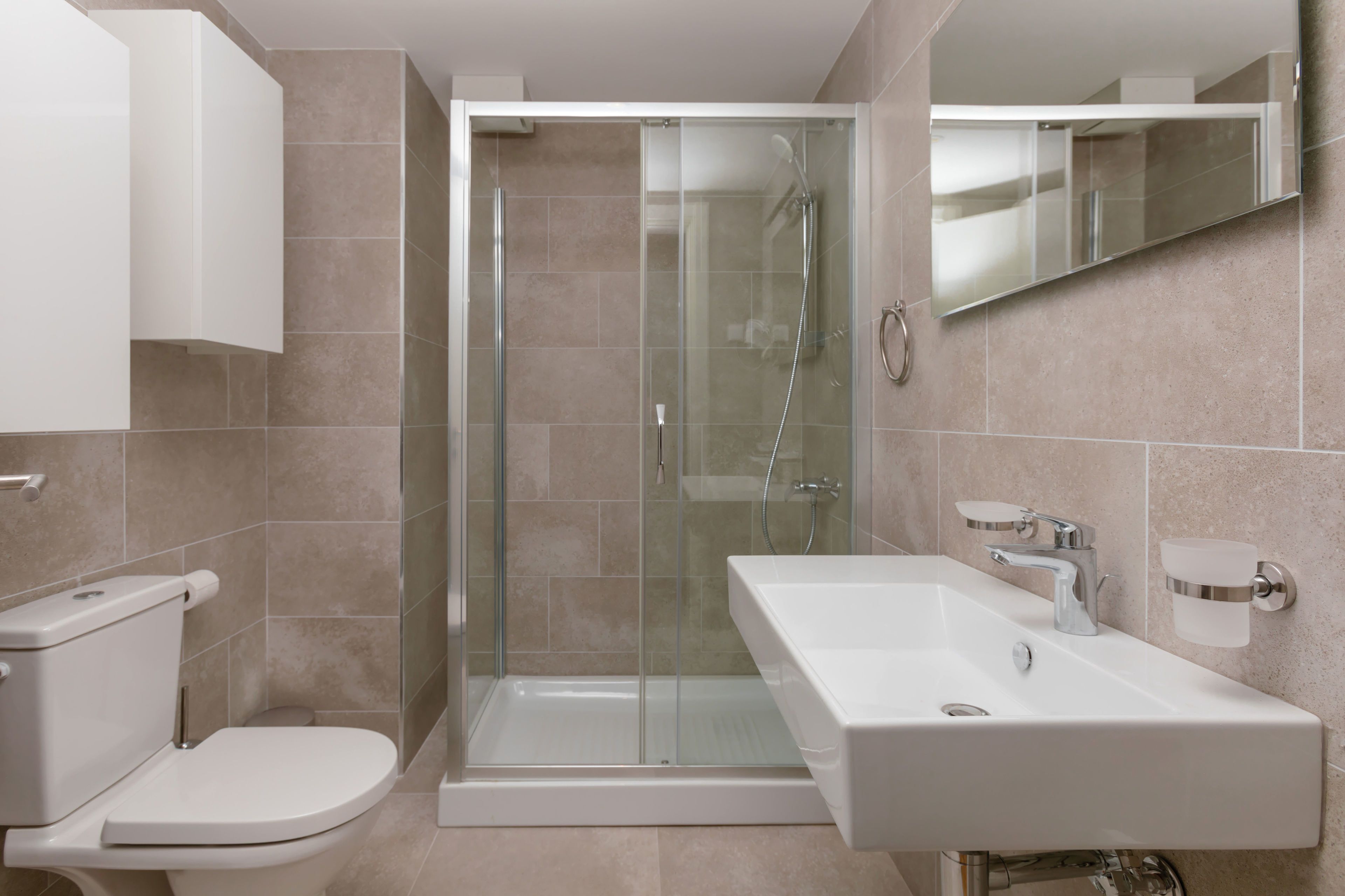 apartment, 1 bedroom, sea view, sea facing | bathroom | shower, free toiletries, hair dryer, bathrobes