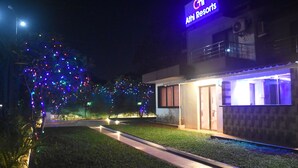 A building with a sign reading "Athi Resorts." - Athi Resorts (Marmagao)