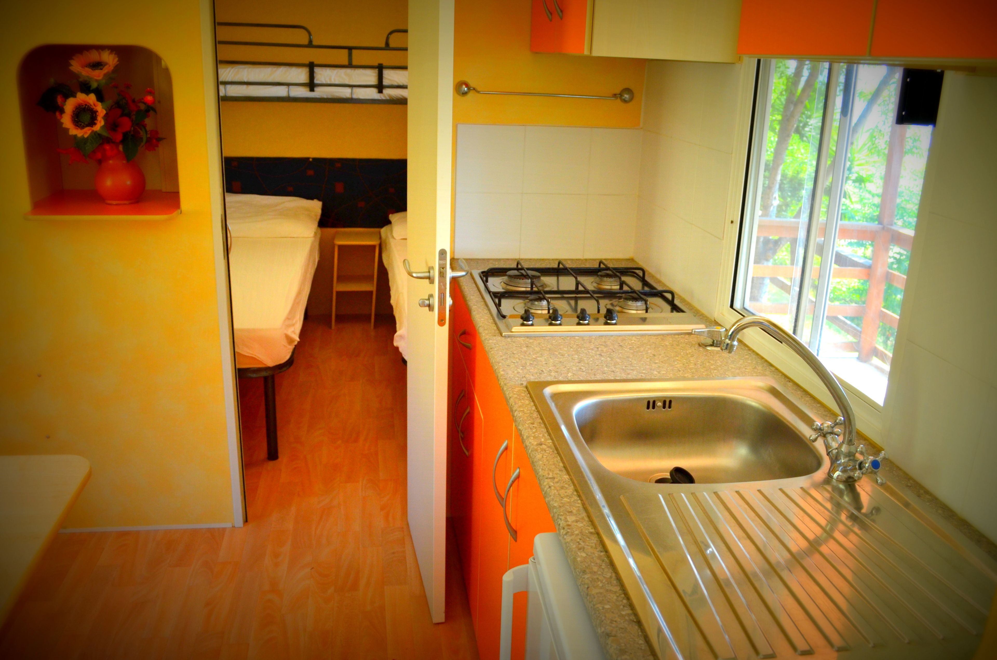 Mobile Home Classique, 2 chambres, vue mer | Coin cuisine privé