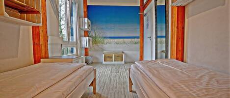 Quarto duplo | Quartos à prova de som, berços (sobretaxa), Wi-Fi de cortesia