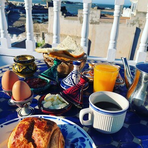 Breakfast area - Riad de la mer (Essaouira)