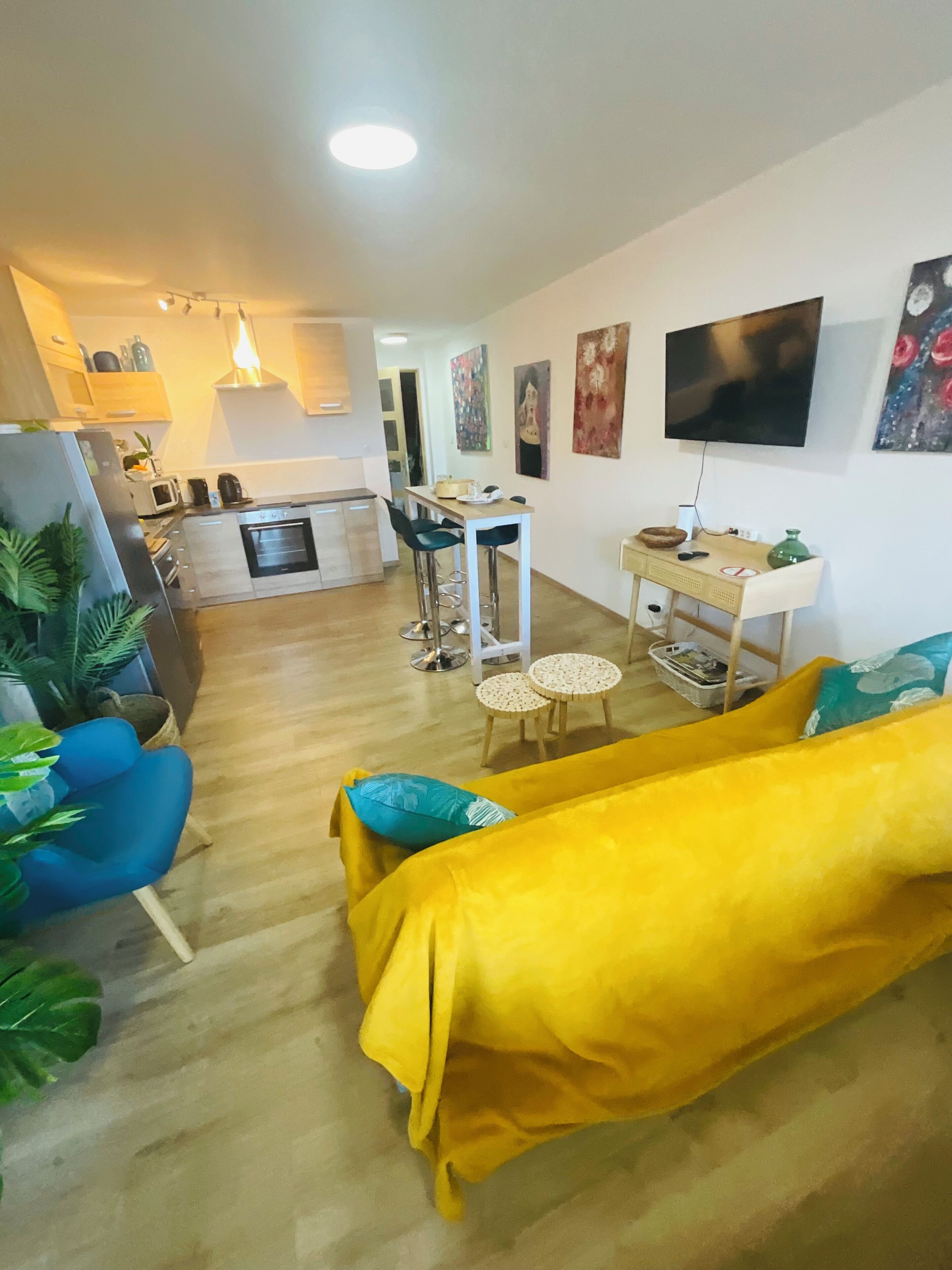 Appartement Ville, 1 chambre, non-fumeurs, vue ville | Coin séjour