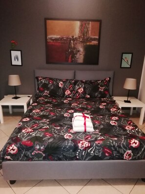 Chambre Deluxe double, vue sur la ville | Literie de qualité, couette en duvet