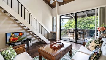 Télévision, lecteur de DVD, livres, médiathèque