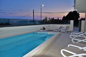 Una piscina riscaldata
