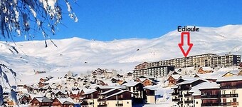 Cozy studio 4 pers., ski-in/ski-out La Toussuire