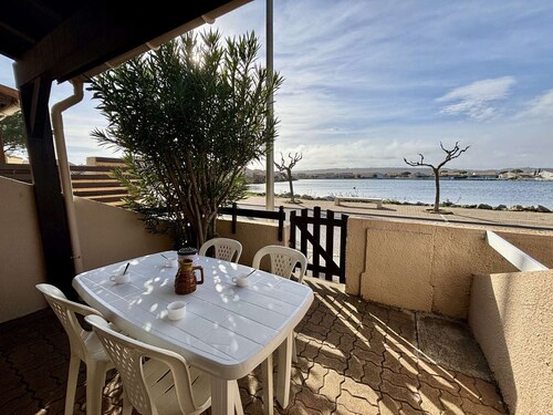 House 2 rooms, cabin, 6 pers, 400m from beach, parking, terrace