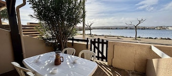 House 2 rooms, cabin, 6 pers, 400m from beach, parking, terrace