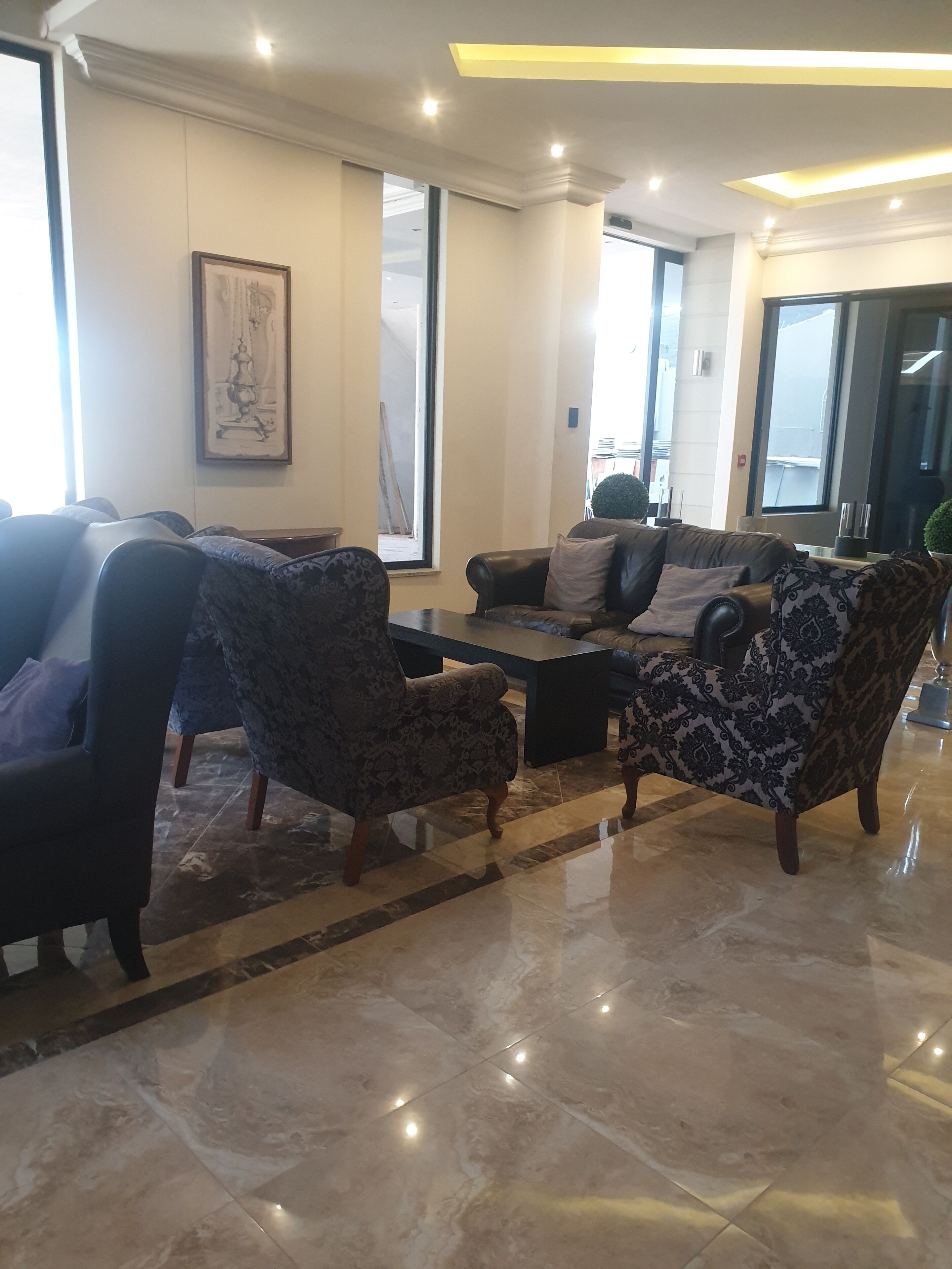 Lobby sitting area