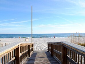 On the beach