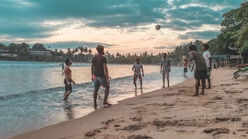 En la playa