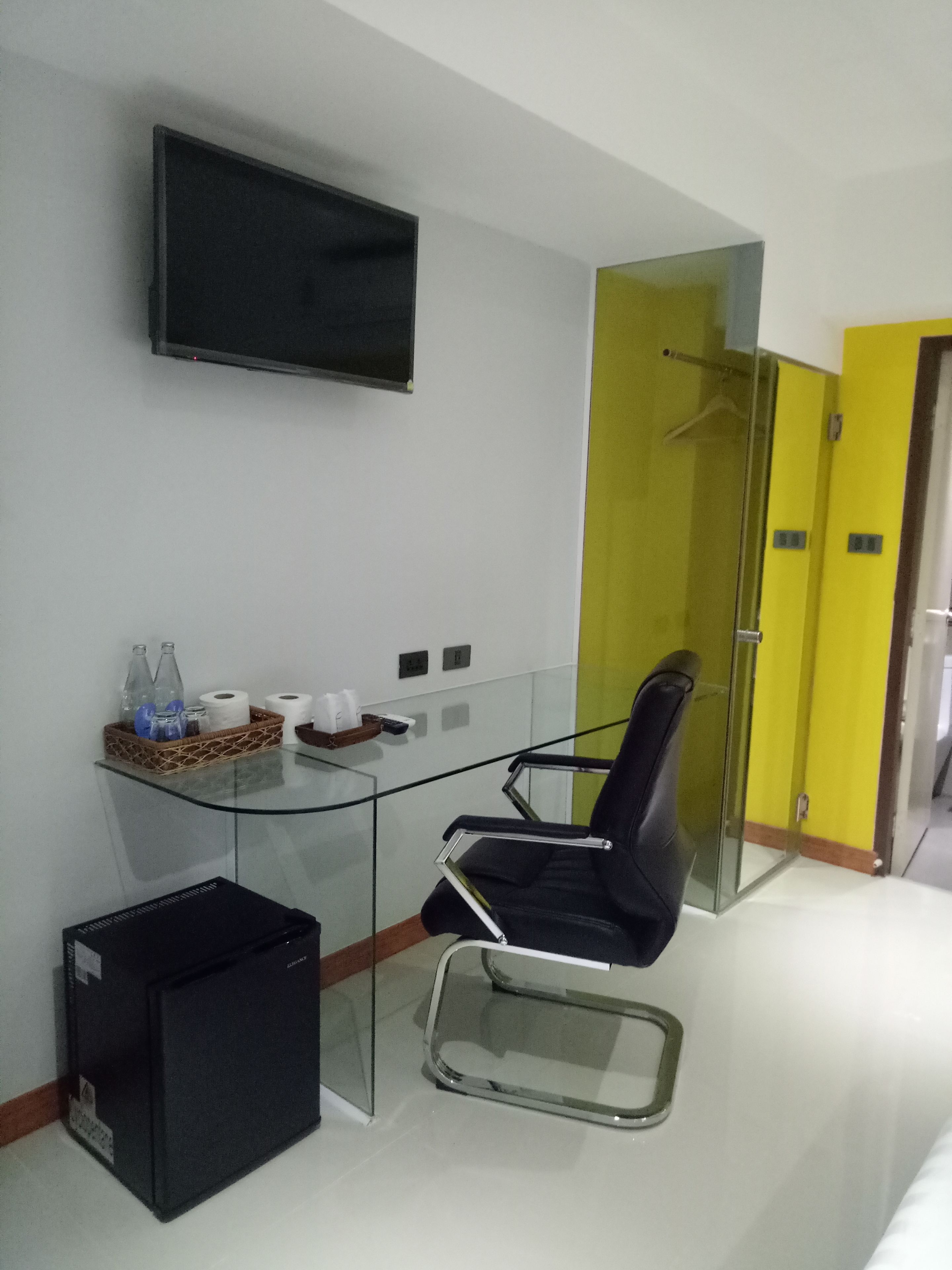 desk, laptop workspace, blackout curtains, soundproofing