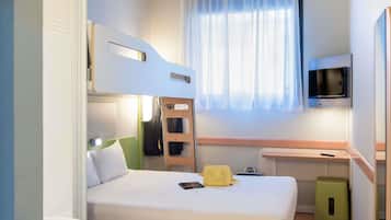 Geluiddichte muren, een strijkplank/strijkijzer