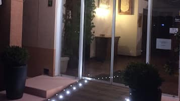 Front of property – evening/night